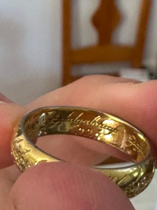 Anillo Único El Señor de los Anillos Certificado