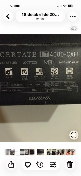 Daiwa Certate 19 - 4000 CXH
