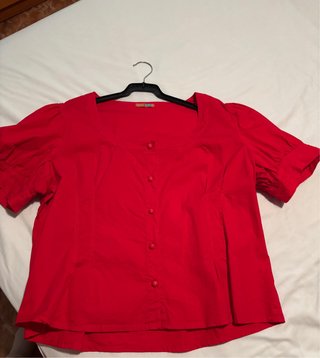 Blusa roja mujer