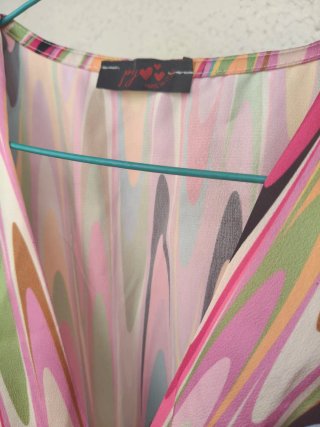 Blusa manga larga estampada