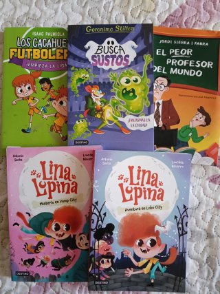 Pack libros Gerónimo, Lina lupina..