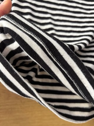 Camiseta Zara Rayas Blanco y Negro