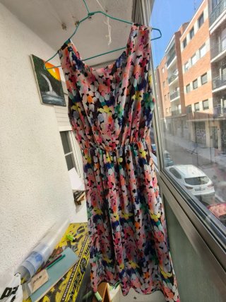 Vestido floral multicolor