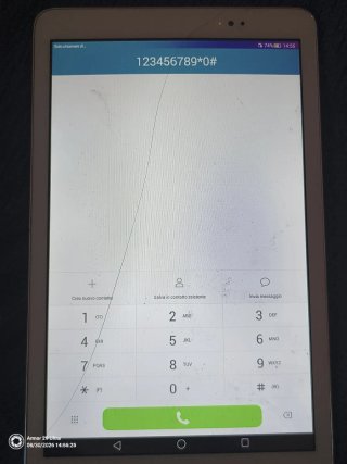 tablet Huawei 10 pollici Vetro rotto batteria gonf