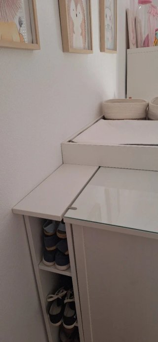 Cambiador Cómoda Hemnes + Mueble Lateral