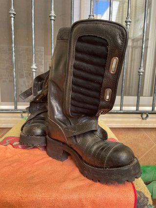 Botas de moto piel mujer
