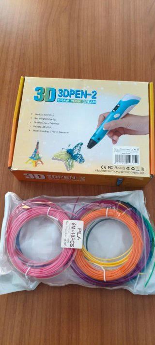 Lápiz 3D 3Dpen-2 con filamentos PLA