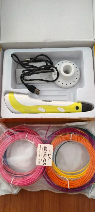 Lápiz 3D 3Dpen-2 con filamentos PLA