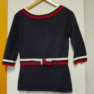 CH Carolina Herrera Jersey Azul Marino Talla S