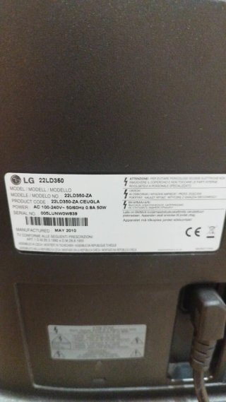 LG 22 TV 22LD350