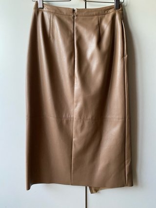Falda midi S.Oliver Talla S Beige
