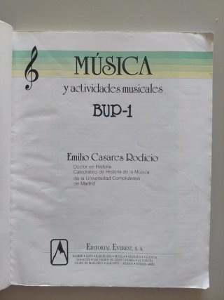 Música y Actividades Musicales 1º BUP