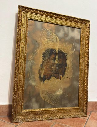 Quadro Astratto Materico Antico