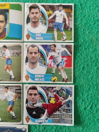 Lote cromos Real Zaragoza Liga Este Panini
