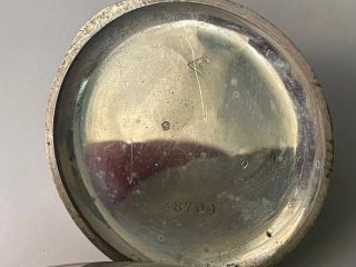 Reloj de bolsillo plata doble esfera