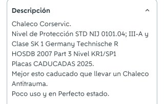 Chaleco Corservic