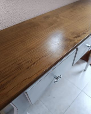 Consola recibidor roble + espejo clásico