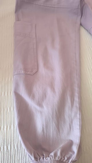 Pantalón cargo mujer morado Bershka