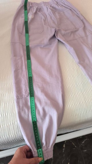 Pantalón cargo mujer morado Bershka