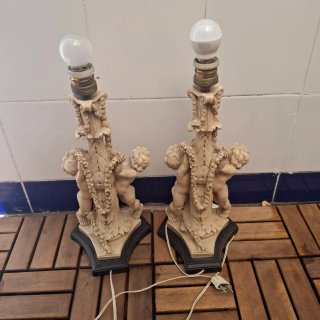 Lámparas de mesa ángeles (2 unidades)