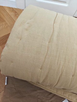 Edredón Zara Home Lino y Algodón Beige