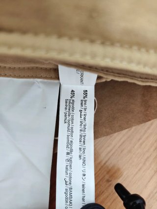 Edredón Zara Home Lino y Algodón Beige
