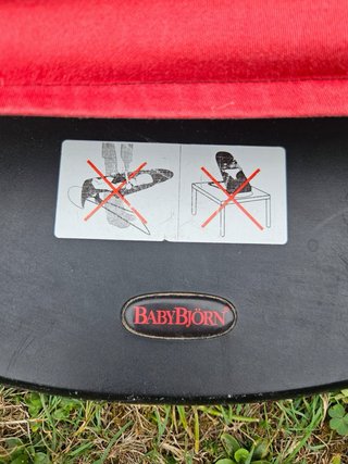 Hamaca Babybjorn Roja y Gris