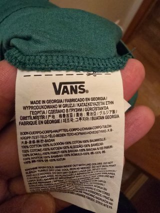 T-shirt VANS verde