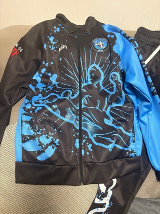 Chándal Invictus Negro y Azul