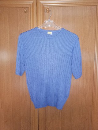 Conjunto chaqueta y jersey azul