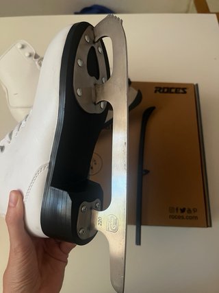Pattini da ghiaccio Roces per bambini bianchi