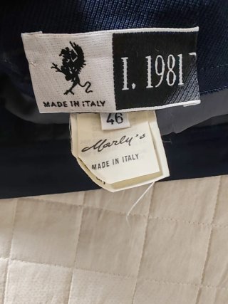 Gonna Marly's Vintage Lana Vergine Blu
