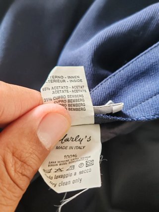 Gonna Marly's Vintage Lana Vergine Blu
