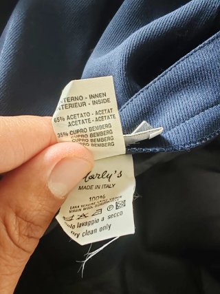 Gonna Marly's Vintage Lana Vergine Blu
