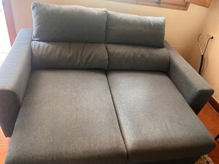 Sofá IKEA 2 plazas tela azul
