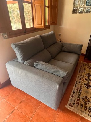 Sofá IKEA 2 plazas tela azul