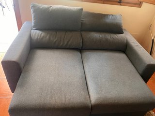 Sofá IKEA 2 plazas tela azul