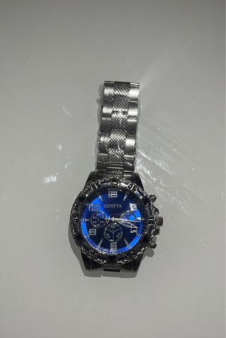 Orologio Geneva Argento e Blu