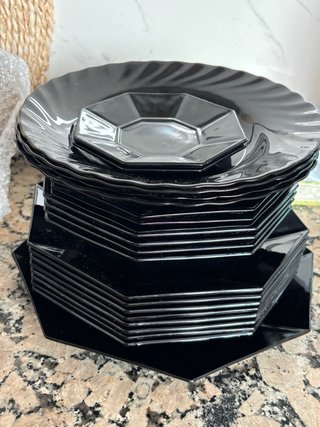 Vajilla Negra arcoroc made in France
