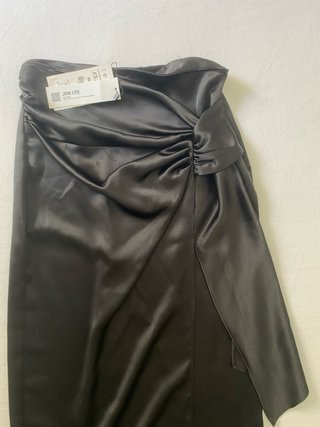Falda Larga Zara Negra Talla XS