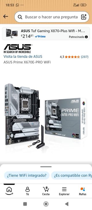 Placa Base ASUS Prime X670E-PRO WiFi