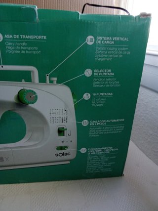Máquina de coser Solac para reparar ( o manitas)