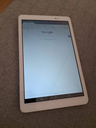 Tablet Huawei bianco con funzione telefono