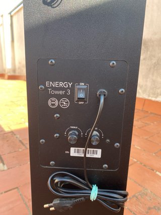Energy Tower 3 Torre de Sonido Negra