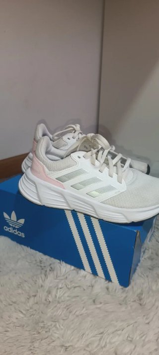 Zapatillas Adidas Galaxy 6 Cloudfoam Blanco Rosa
