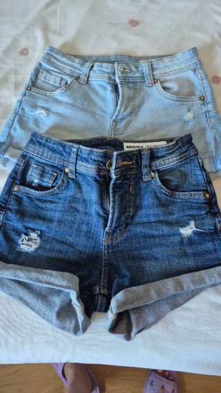 Pantalones vaqueros cortos Bershka niña