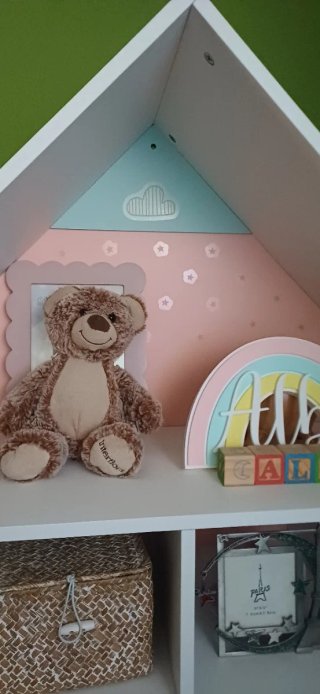 Estantería infantil casita blanca