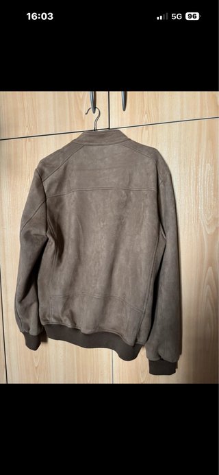 Chaqueta Zara Man Ante Marrón