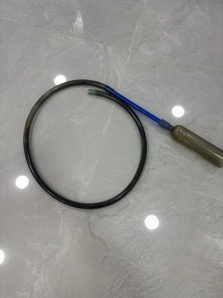Pecera200Lde cristal negra Con el motor y flitos