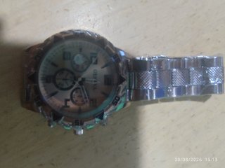 Reloj Geneva Hombre Dorado y Plateado